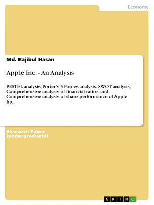 cover image of Apple Inc.--An Analysis